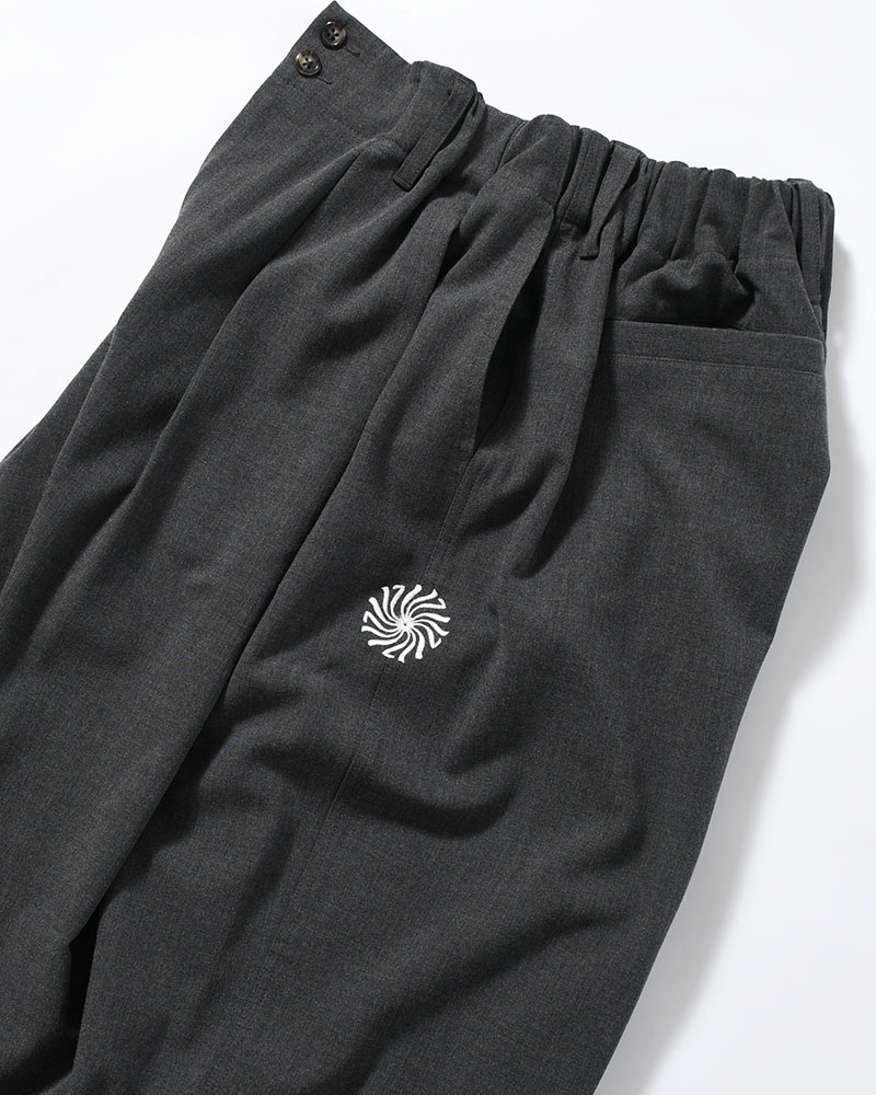 WIDE SLACKS -CHRCOAL-