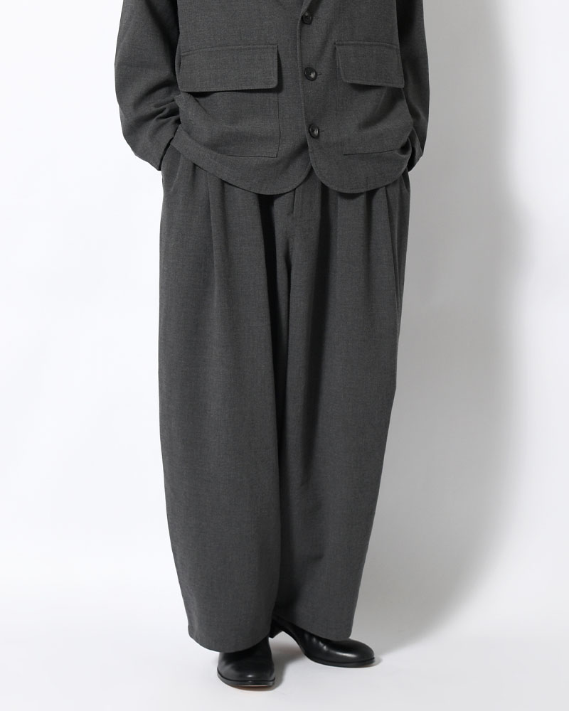 WIDE SLACKS -CHRCOAL-