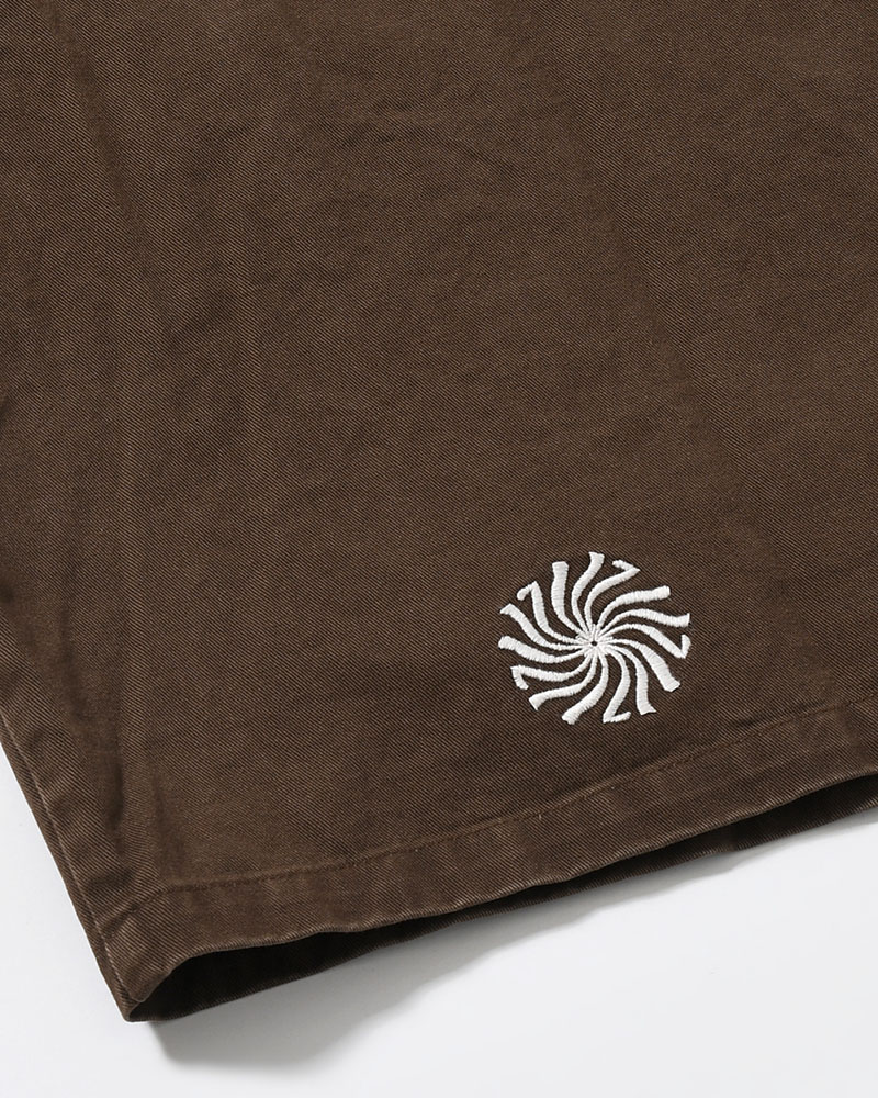 SHIRT JACKET -BROWN-