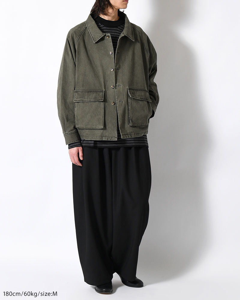 SHIRT JACKET -OLIVE-