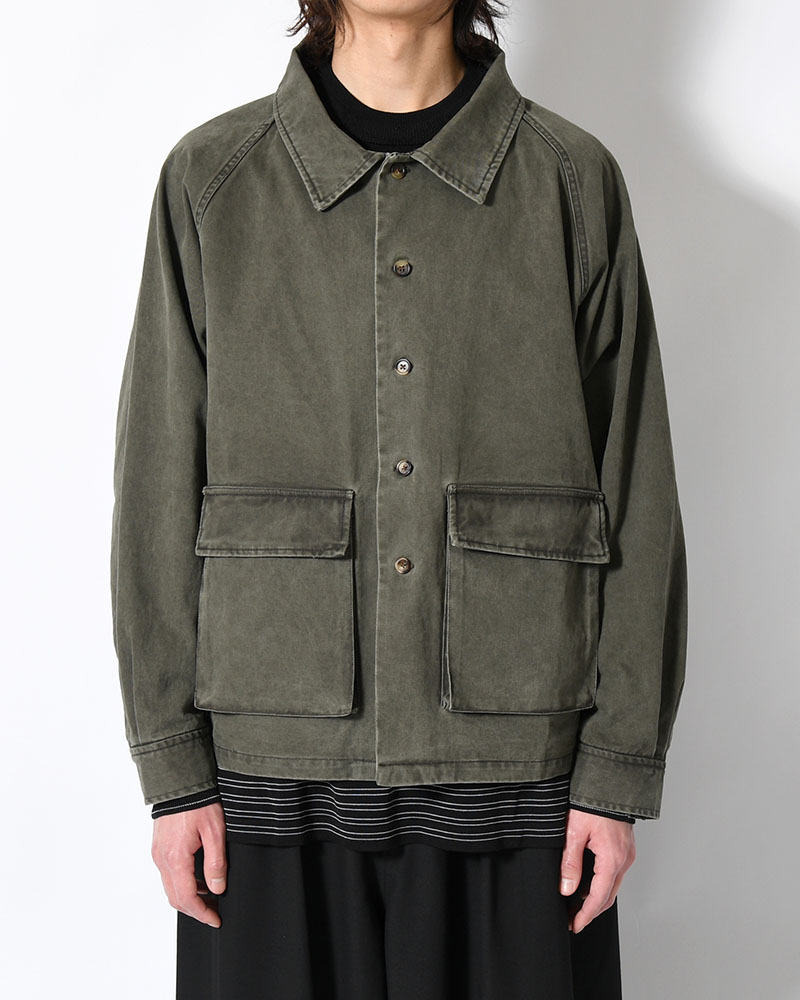 SHIRT JACKET -OLIVE-