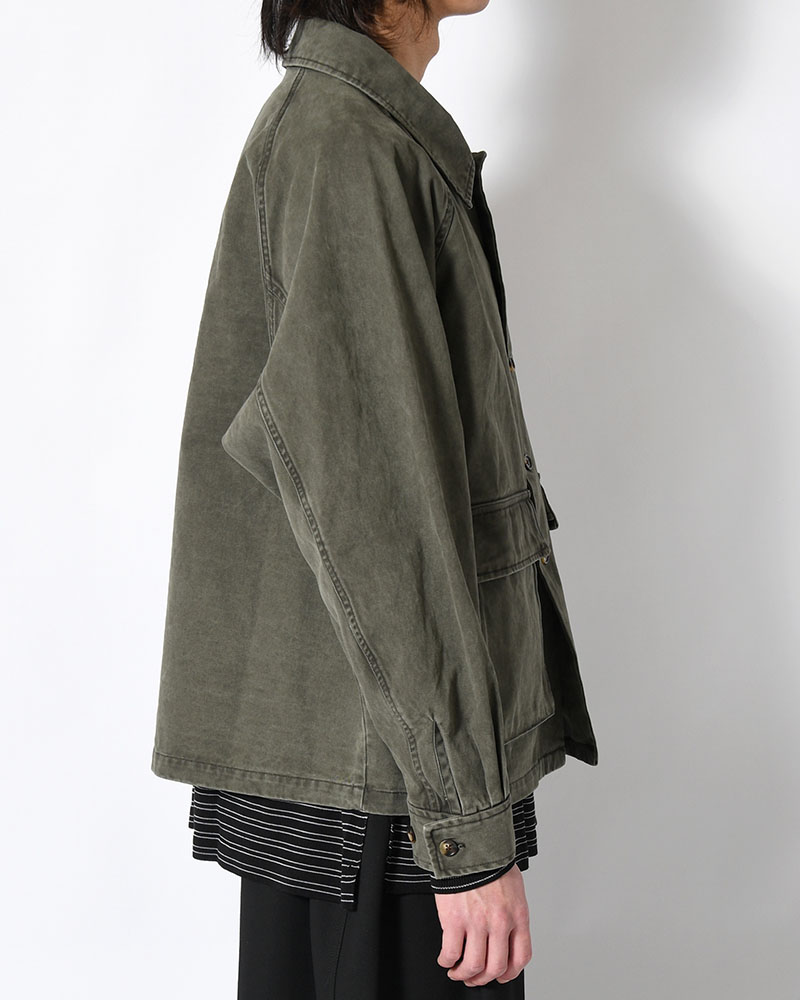 SHIRT JACKET -OLIVE-