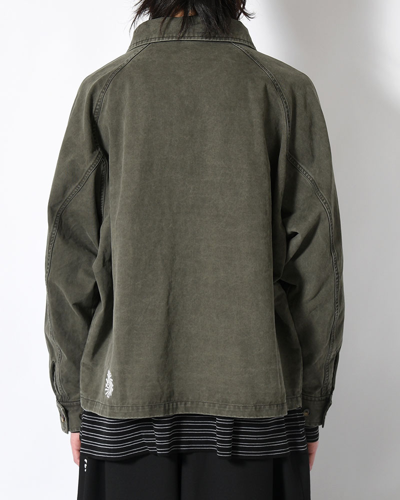 SHIRT JACKET -OLIVE-