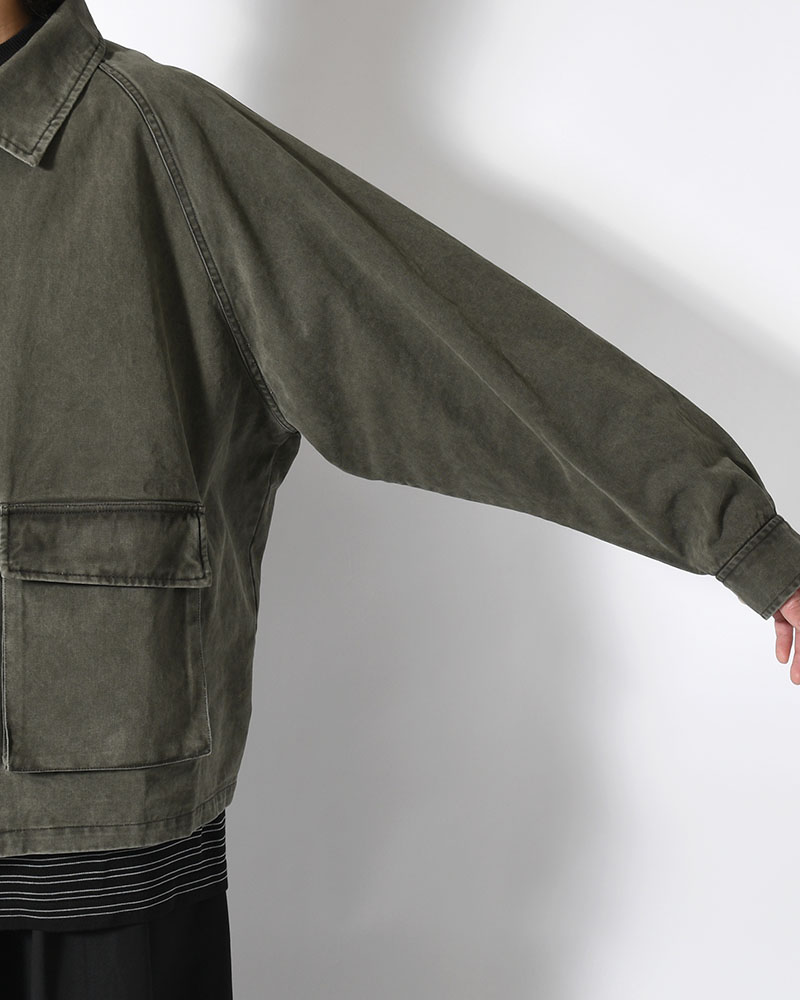 SHIRT JACKET -OLIVE-