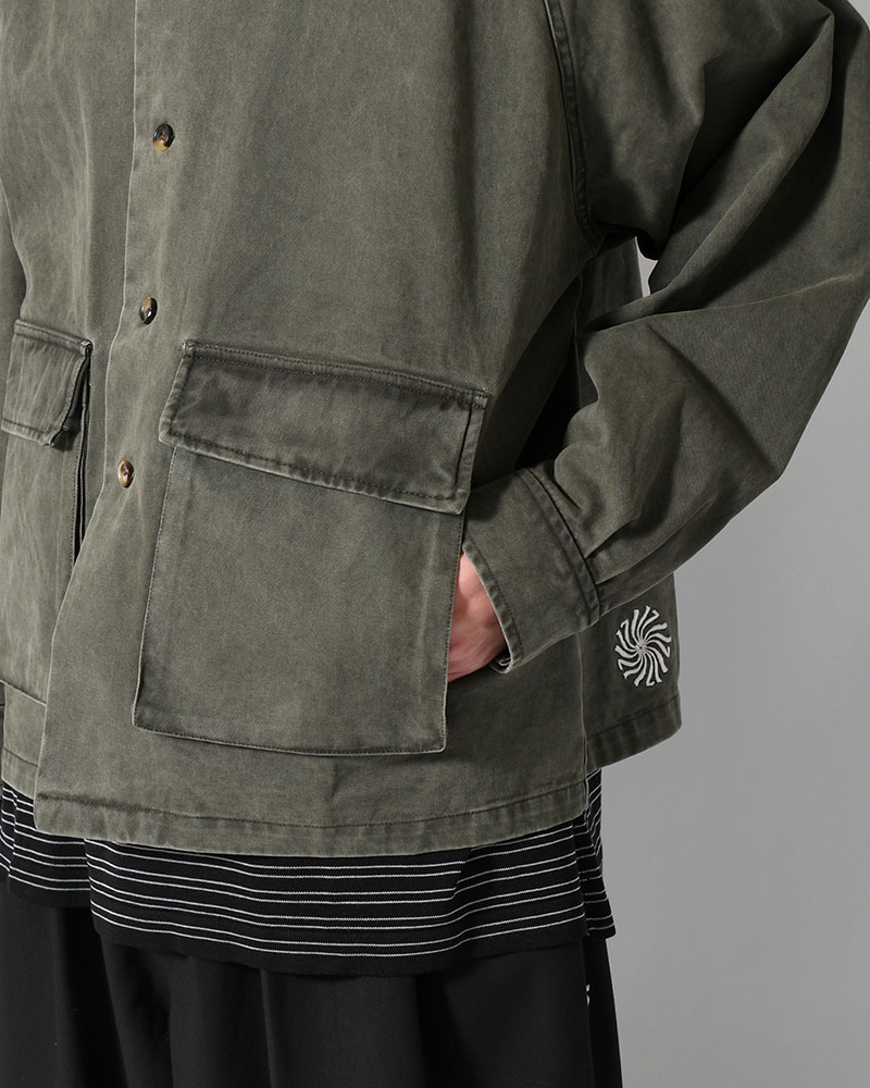 SHIRT JACKET -OLIVE-