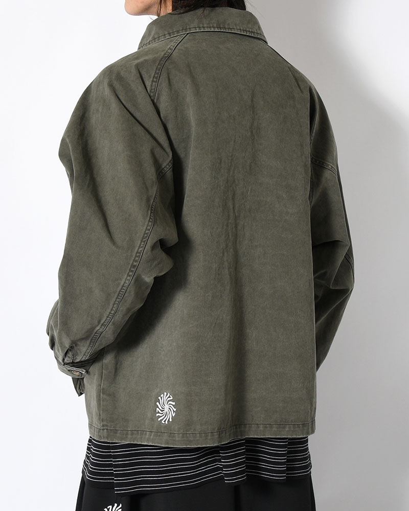 SHIRT JACKET -OLIVE-