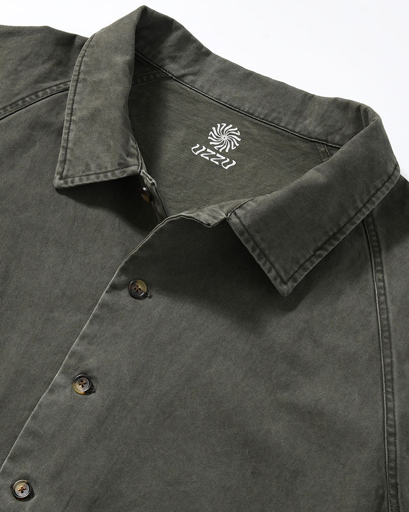 SHIRT JACKET -OLIVE-