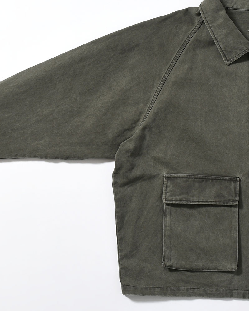 SHIRT JACKET -OLIVE-