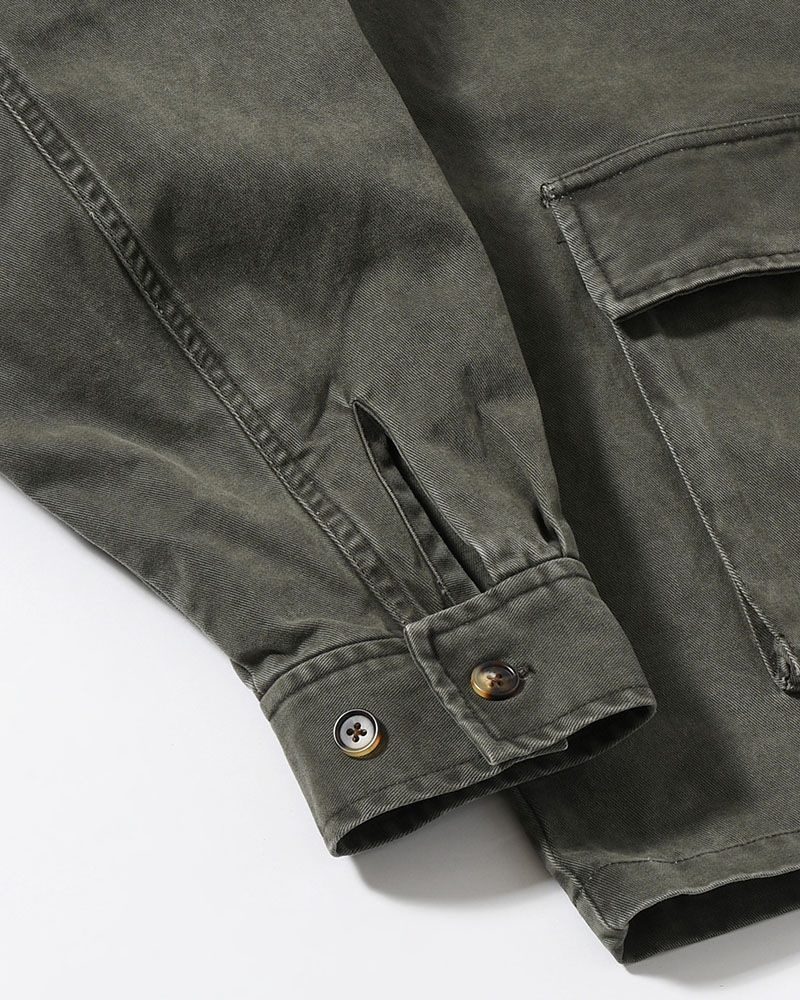 SHIRT JACKET -OLIVE-