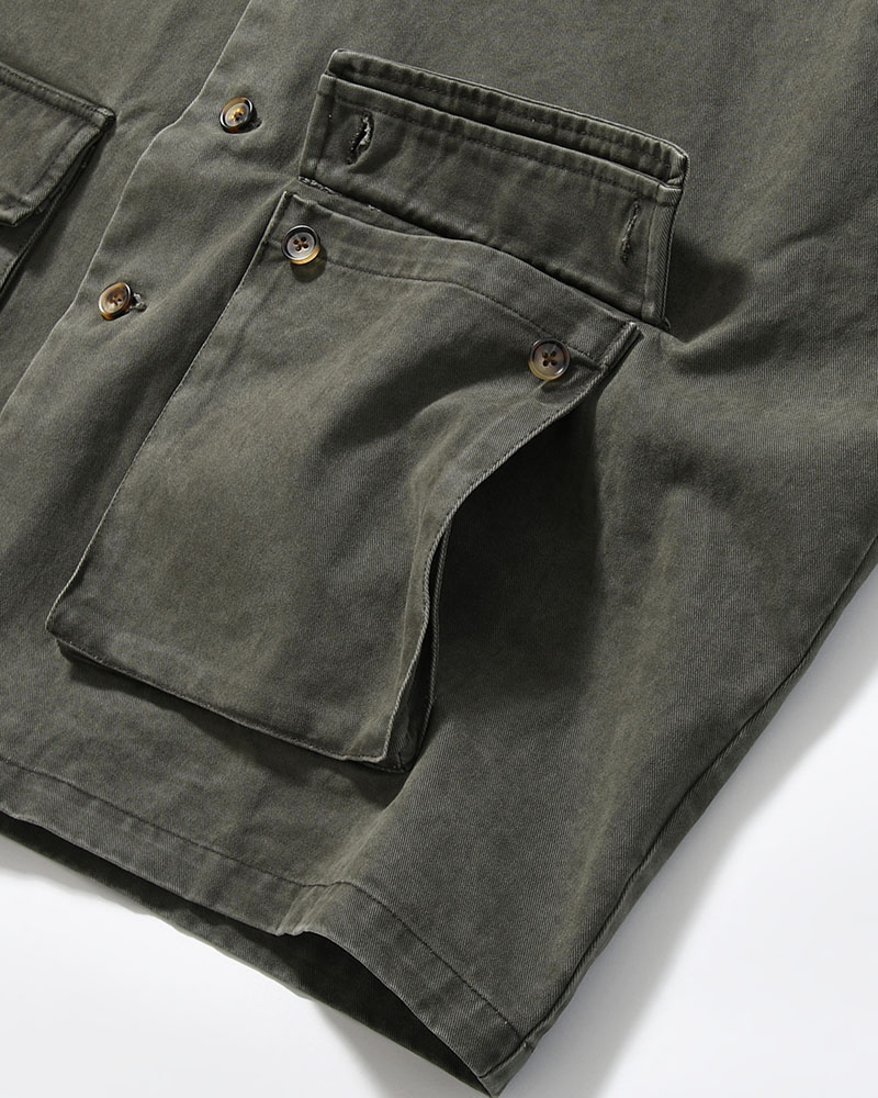 SHIRT JACKET -OLIVE-