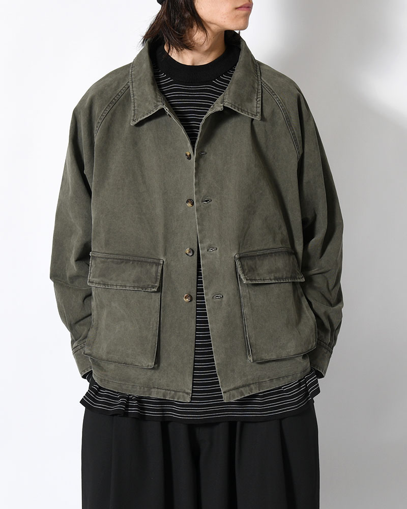 SHIRT JACKET -OLIVE-