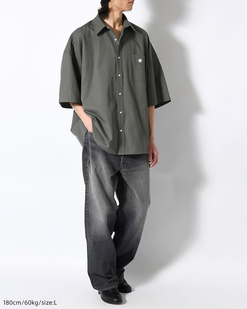 S/S SHIRT -GRAY-