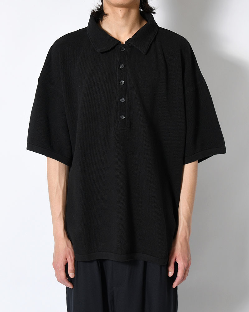 POLO S/S SHIRT -BLACK-