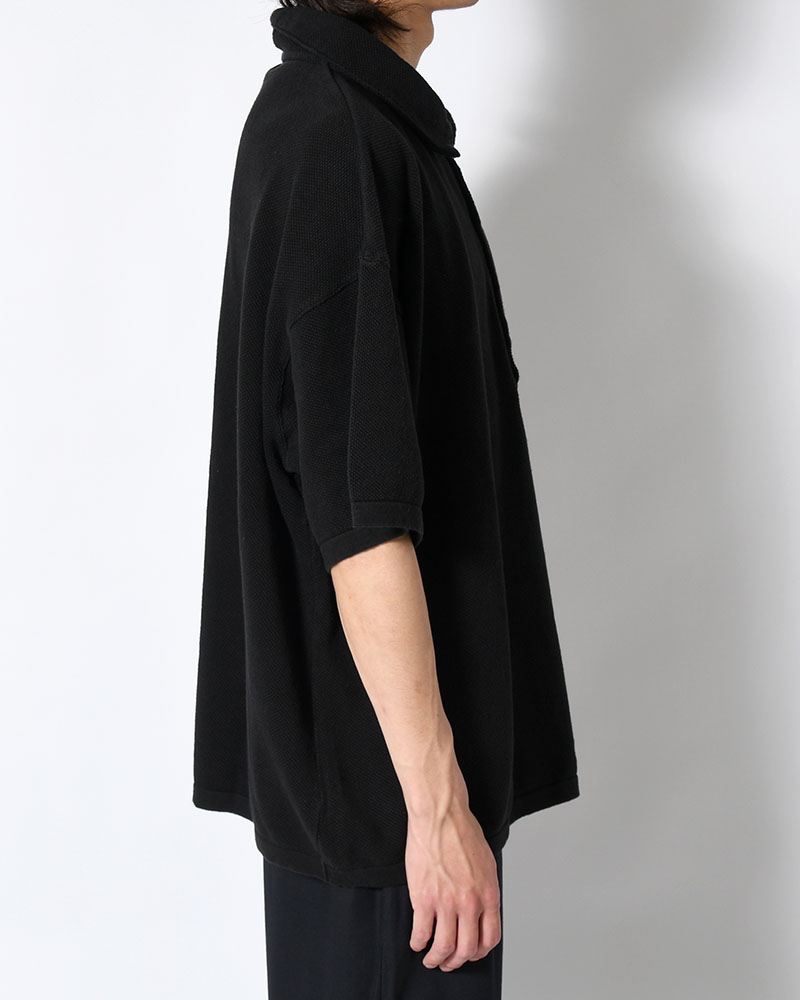 POLO S/S SHIRT -BLACK-