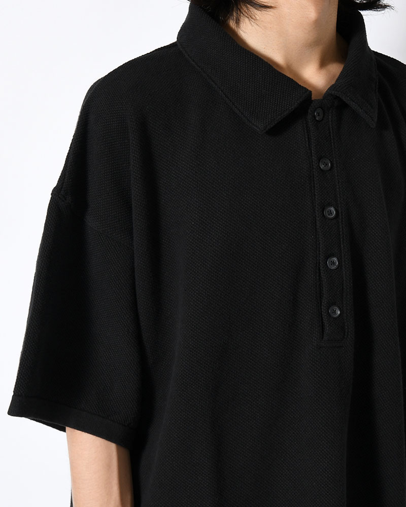 POLO S/S SHIRT -BLACK-
