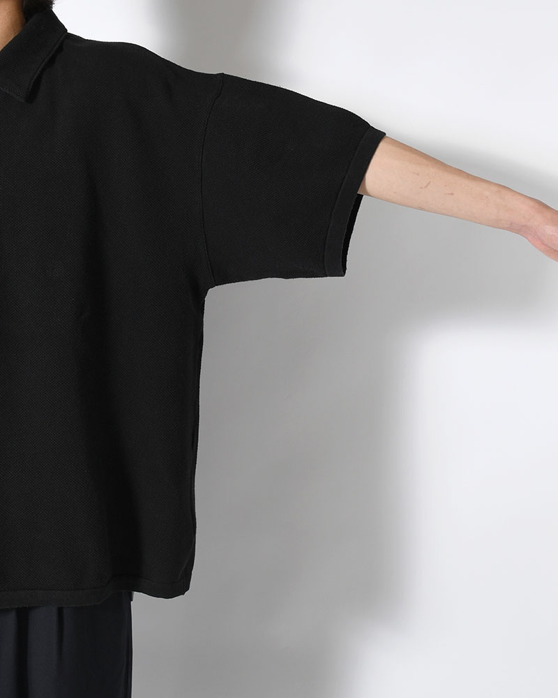 POLO S/S SHIRT -BLACK-