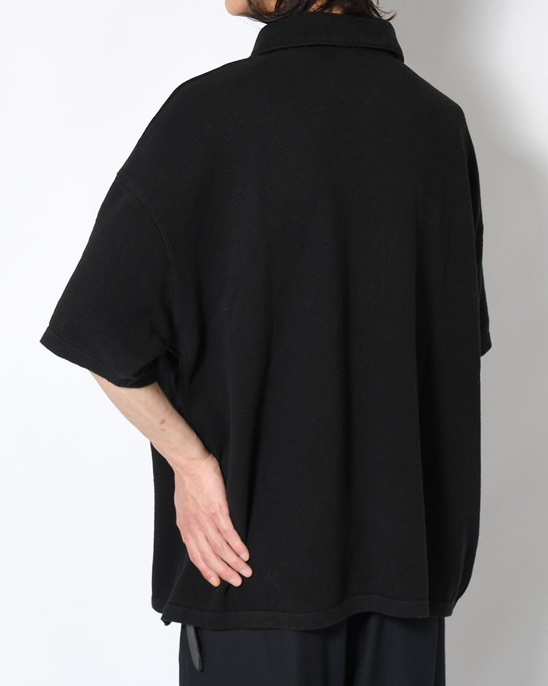 POLO S/S SHIRT -BLACK-