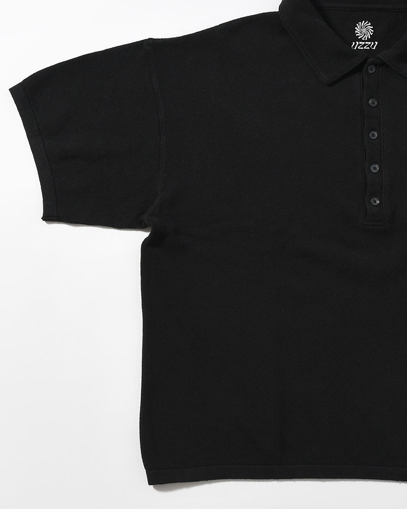 POLO S/S SHIRT -BLACK-