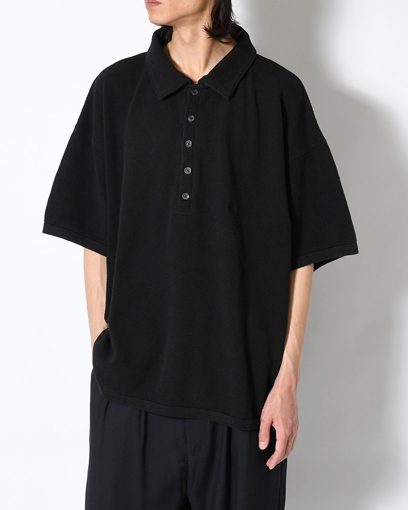 POLO S/S SHIRT -BLACK-