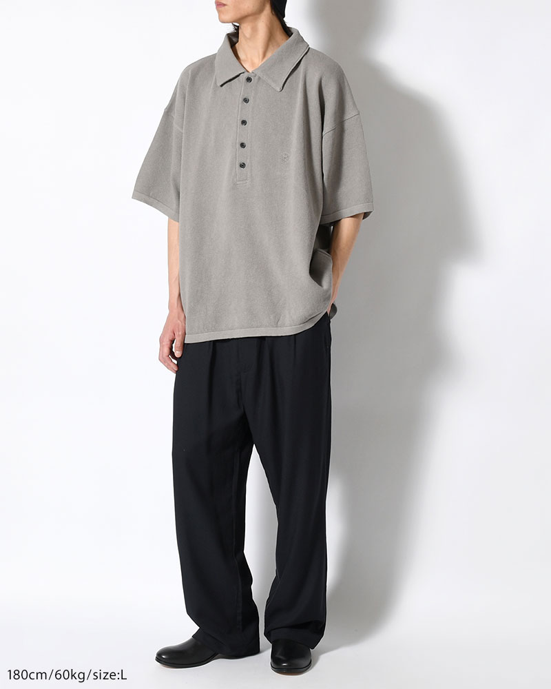 POLO S/S SHIRT -GRAY-