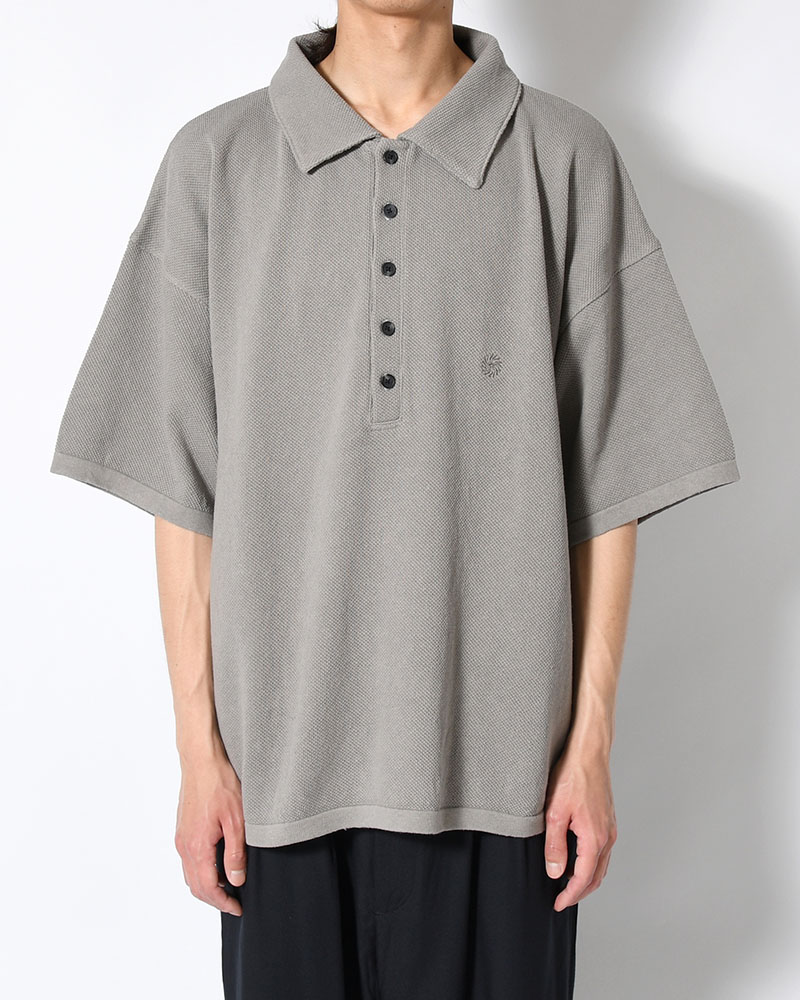 POLO S/S SHIRT -GRAY-