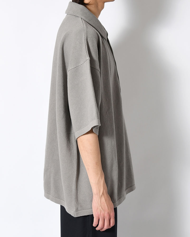 POLO S/S SHIRT -GRAY-