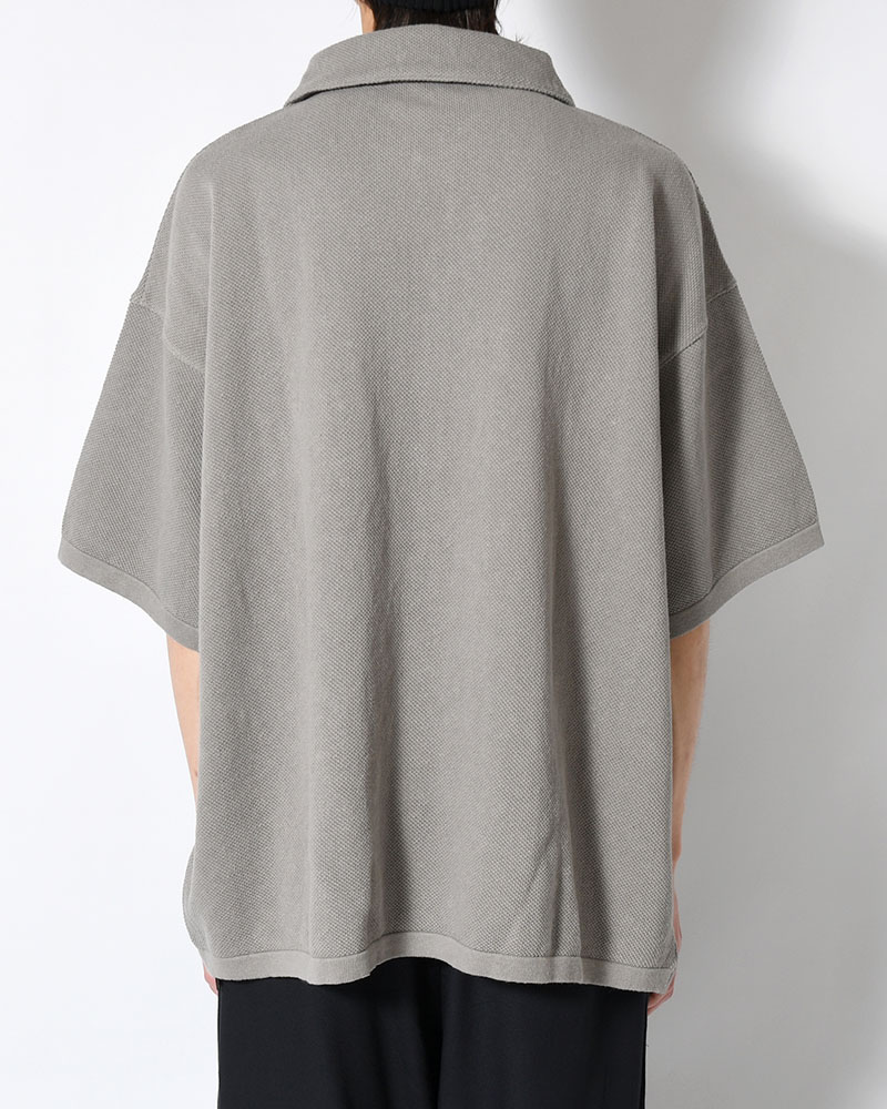 POLO S/S SHIRT -GRAY-