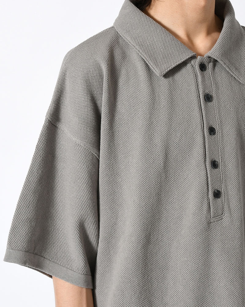 POLO S/S SHIRT -GRAY-