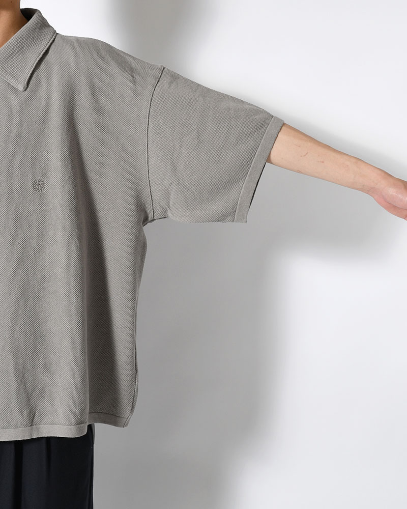 POLO S/S SHIRT -GRAY-