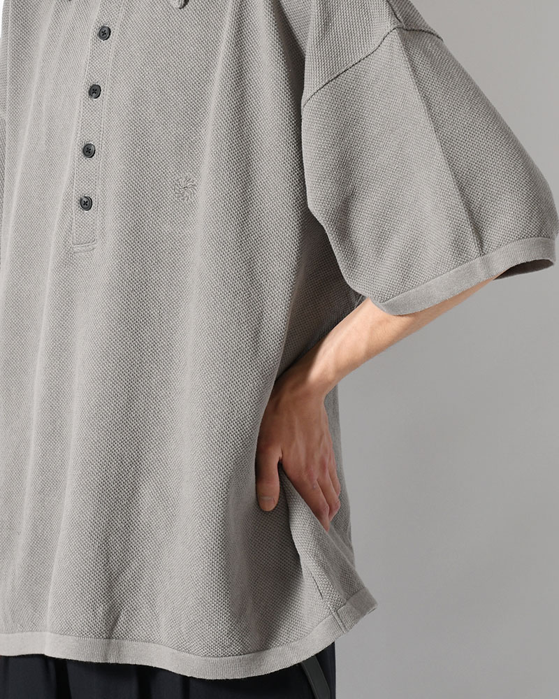 POLO S/S SHIRT -GRAY-