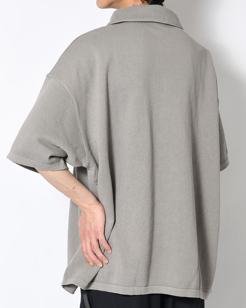 POLO S/S SHIRT -GRAY-
