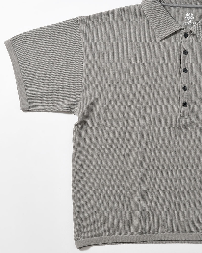POLO S/S SHIRT -GRAY-