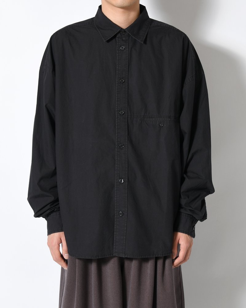 L/S SHIRT -BLACK-