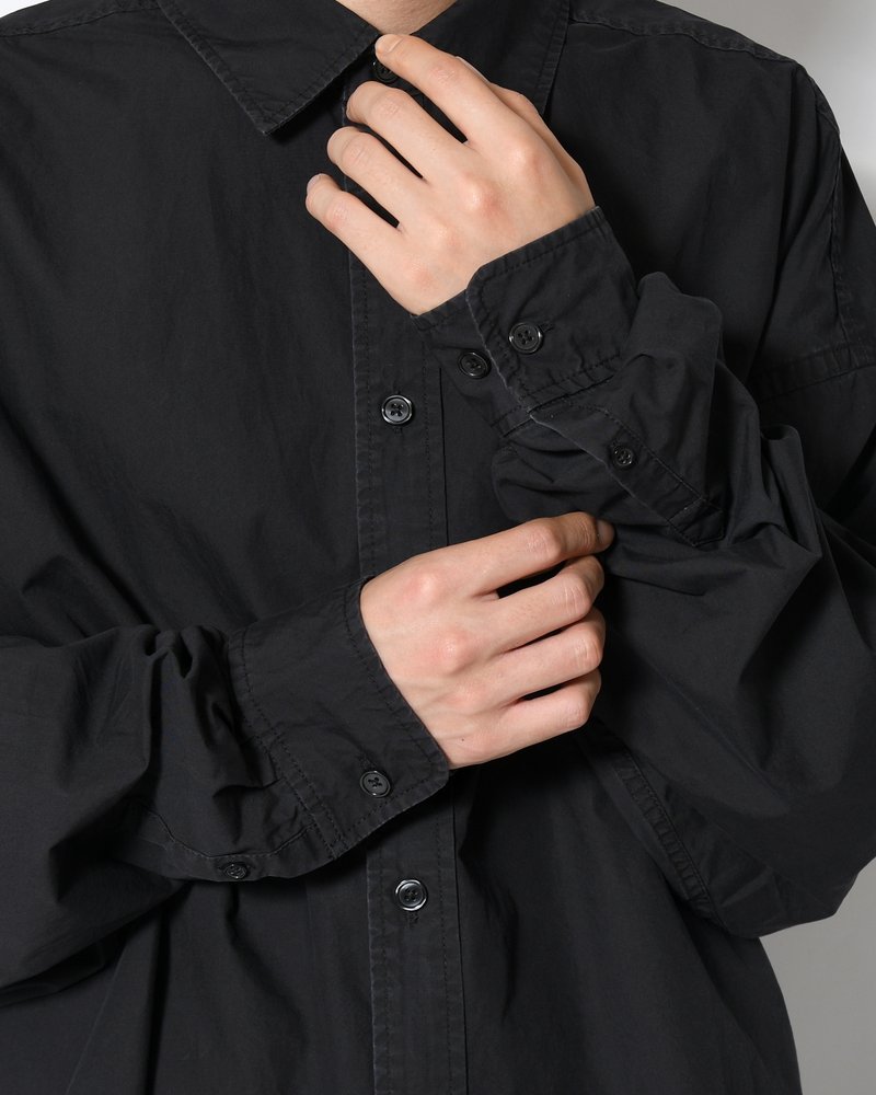 L/S SHIRT -BLACK-
