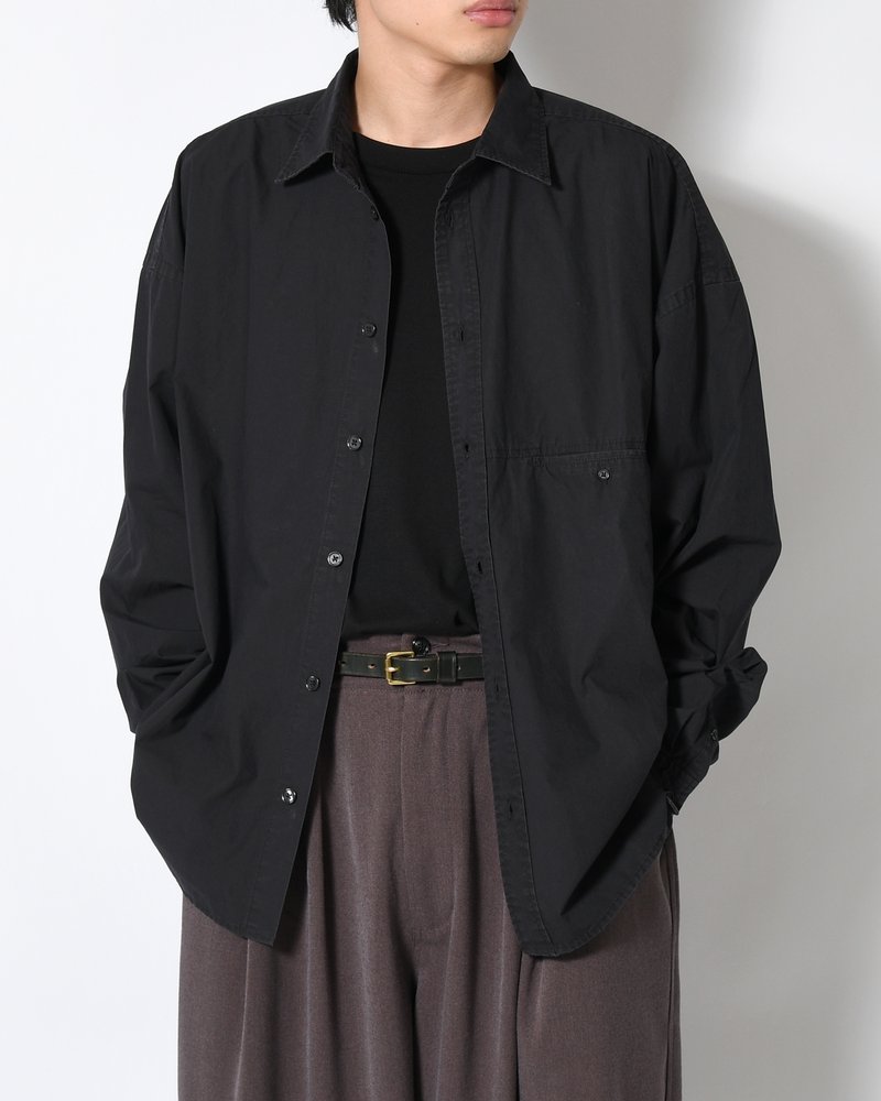 L/S SHIRT -BLACK-