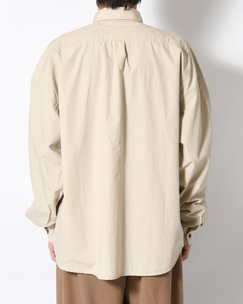 L/S SHIRT -BEIGE-