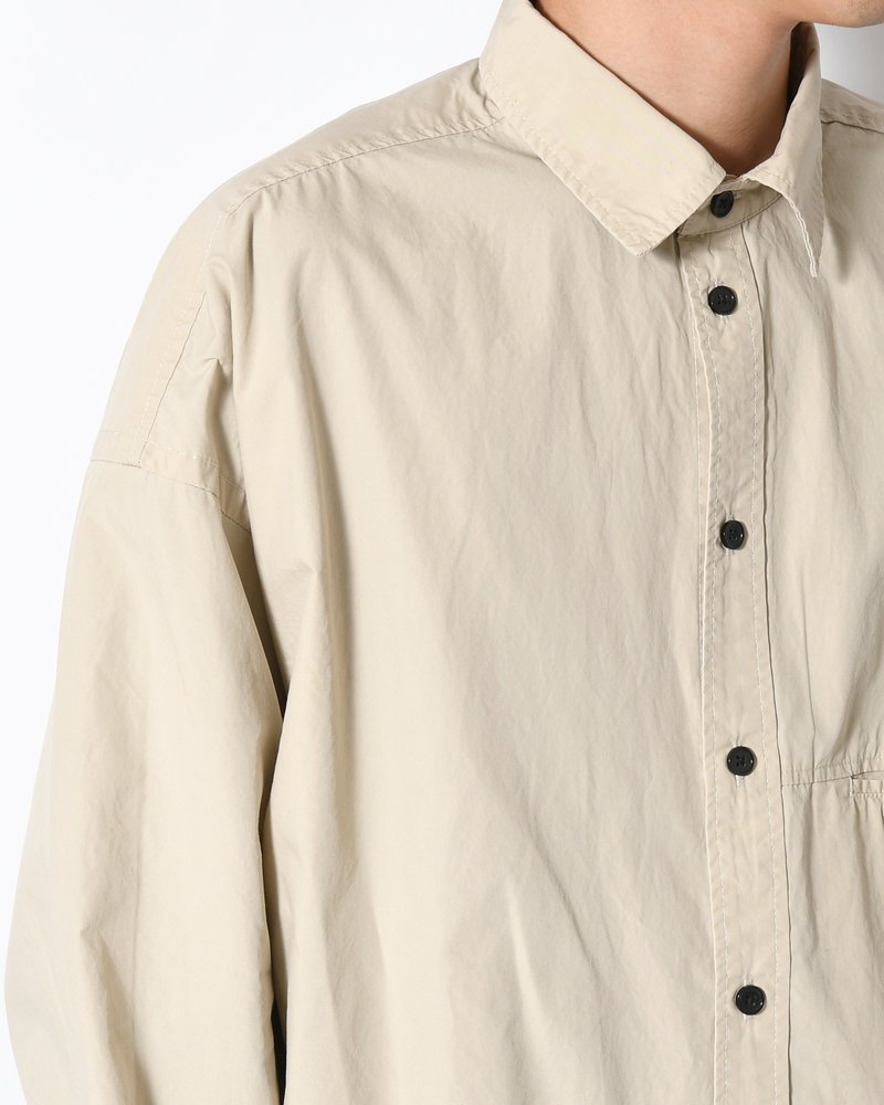 L/S SHIRT -BEIGE-