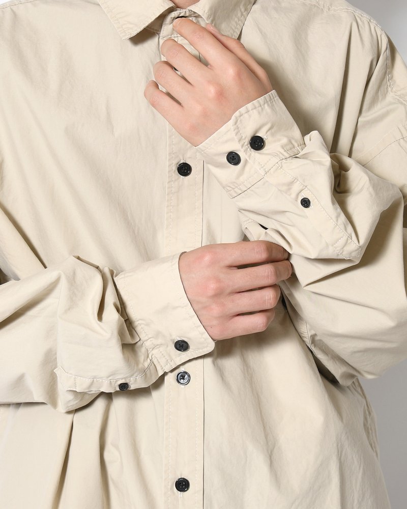L/S SHIRT -BEIGE-
