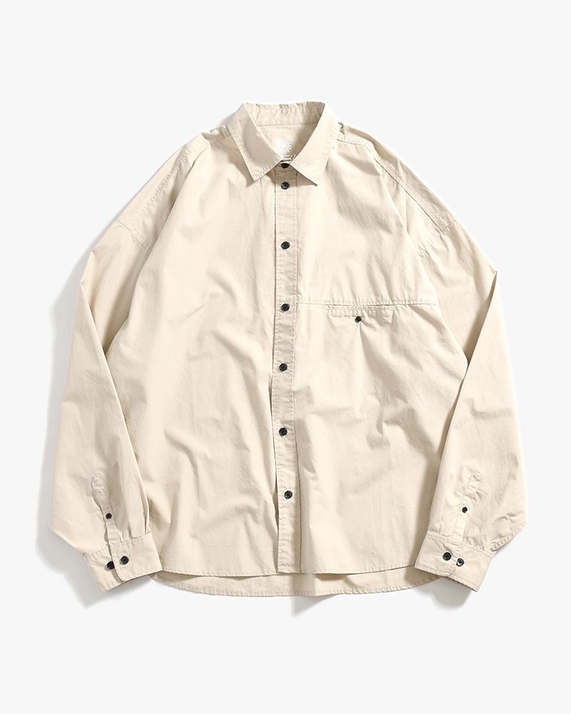 L/S SHIRT -BEIGE-
