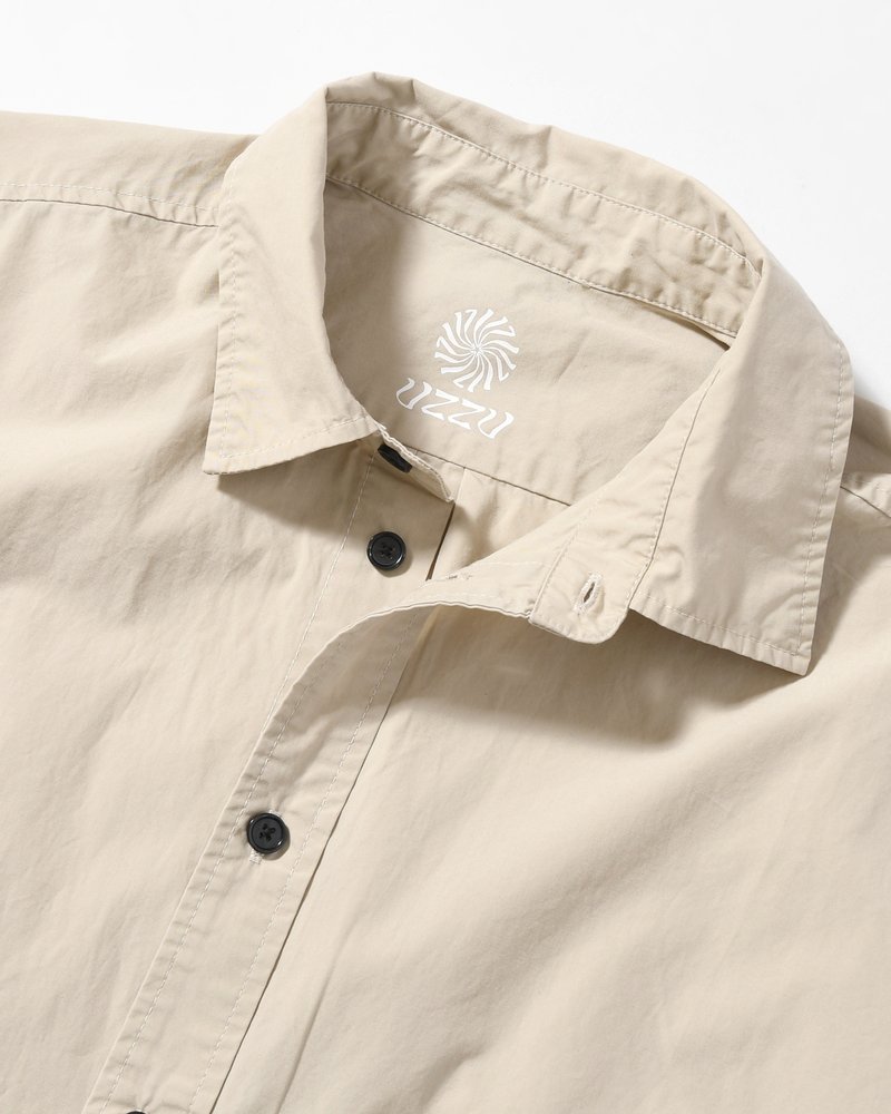 L/S SHIRT -BEIGE-