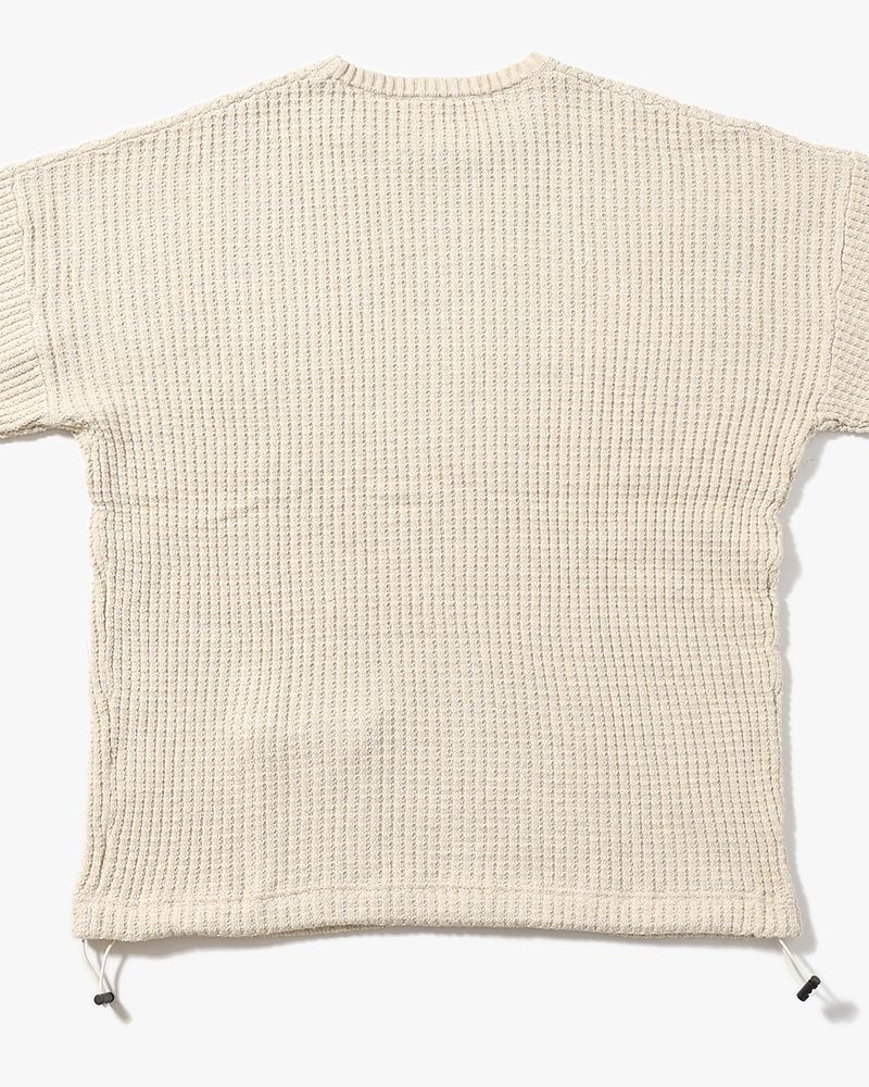 WAFFLE CREW KNIT -IVORY-