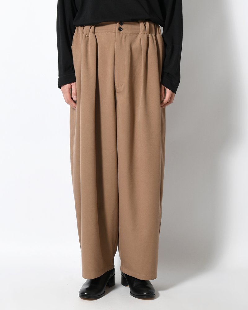 WIDE SLACKS -BEIGE-