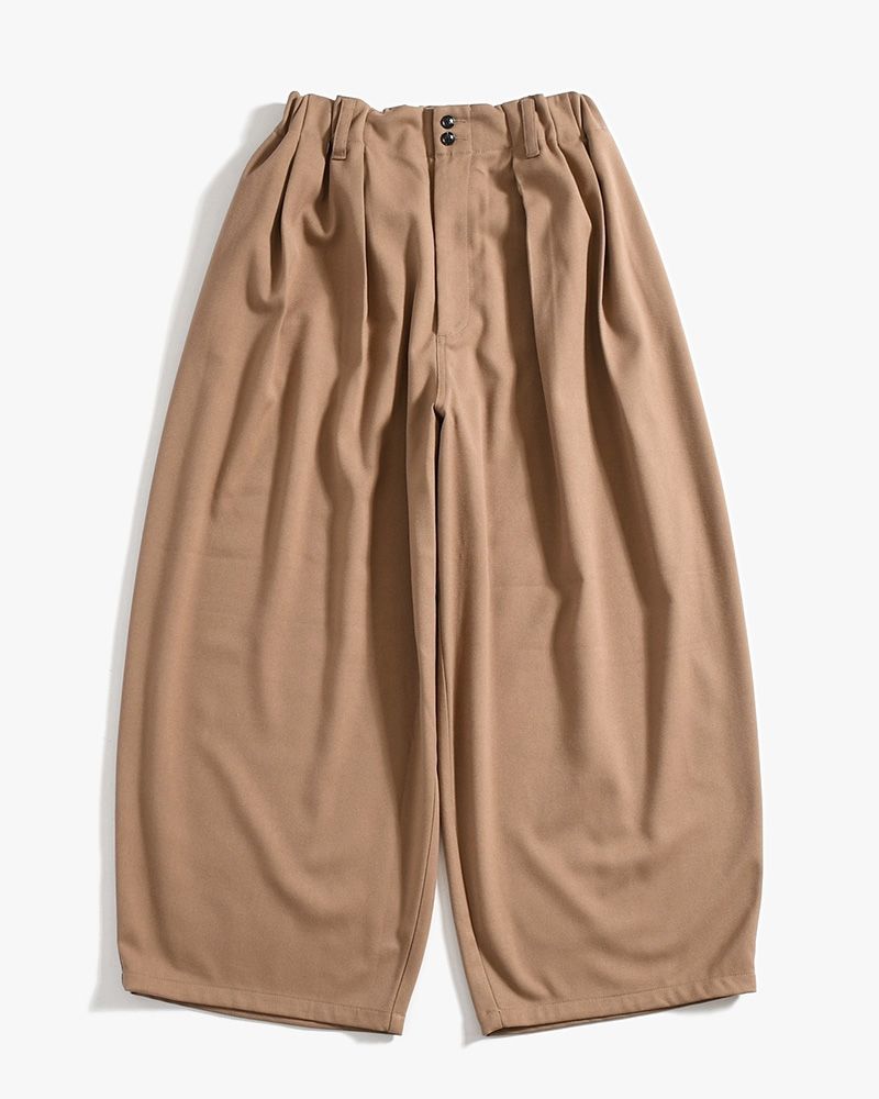 WIDE SLACKS -BEIGE-