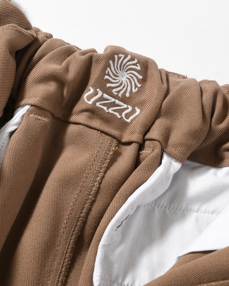 WIDE SLACKS -BEIGE-