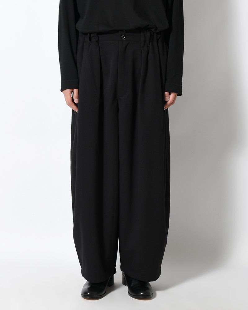 WIDE SLACKS -BLACK-