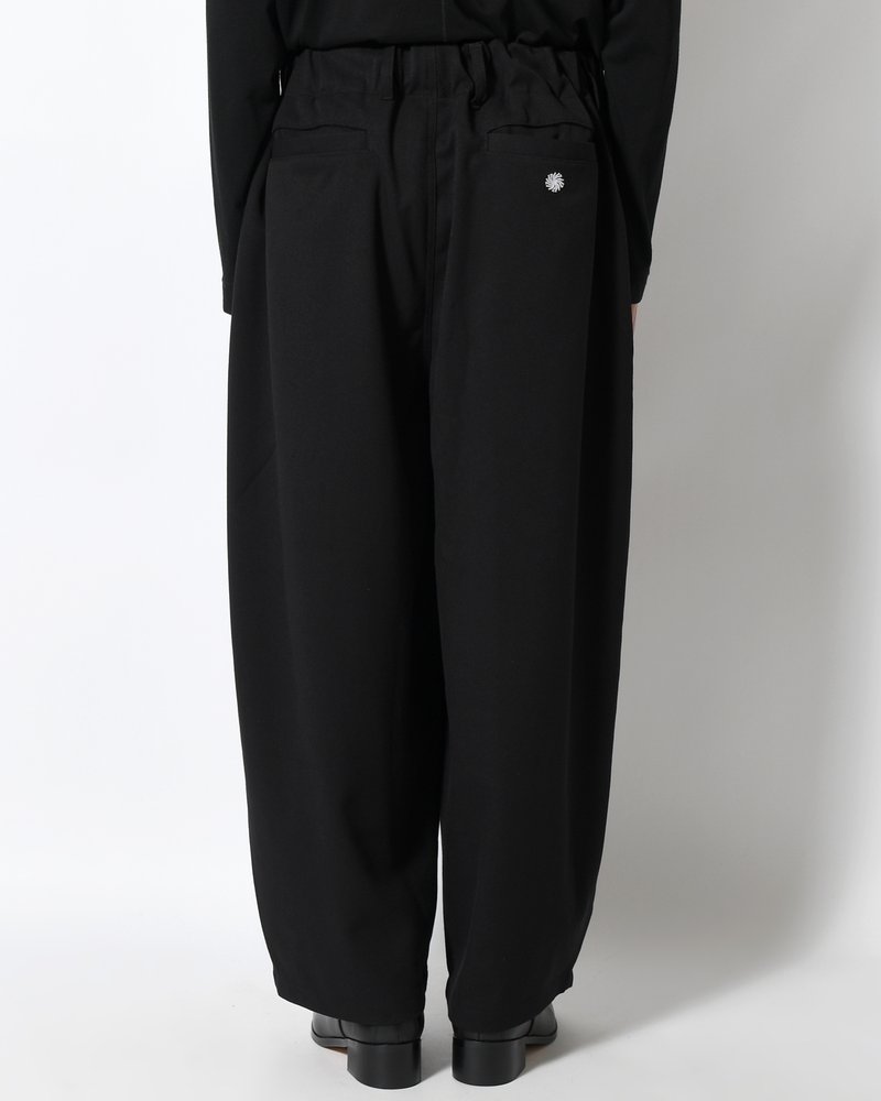 WIDE SLACKS -BLACK-