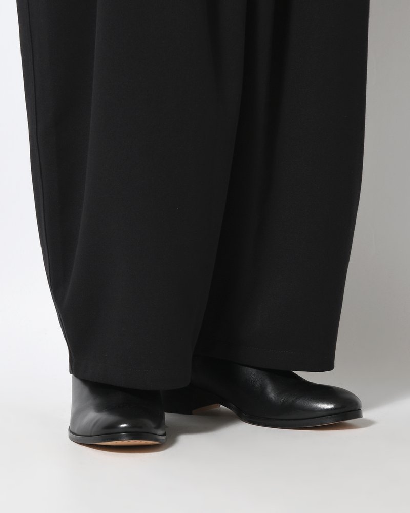 WIDE SLACKS -BLACK-