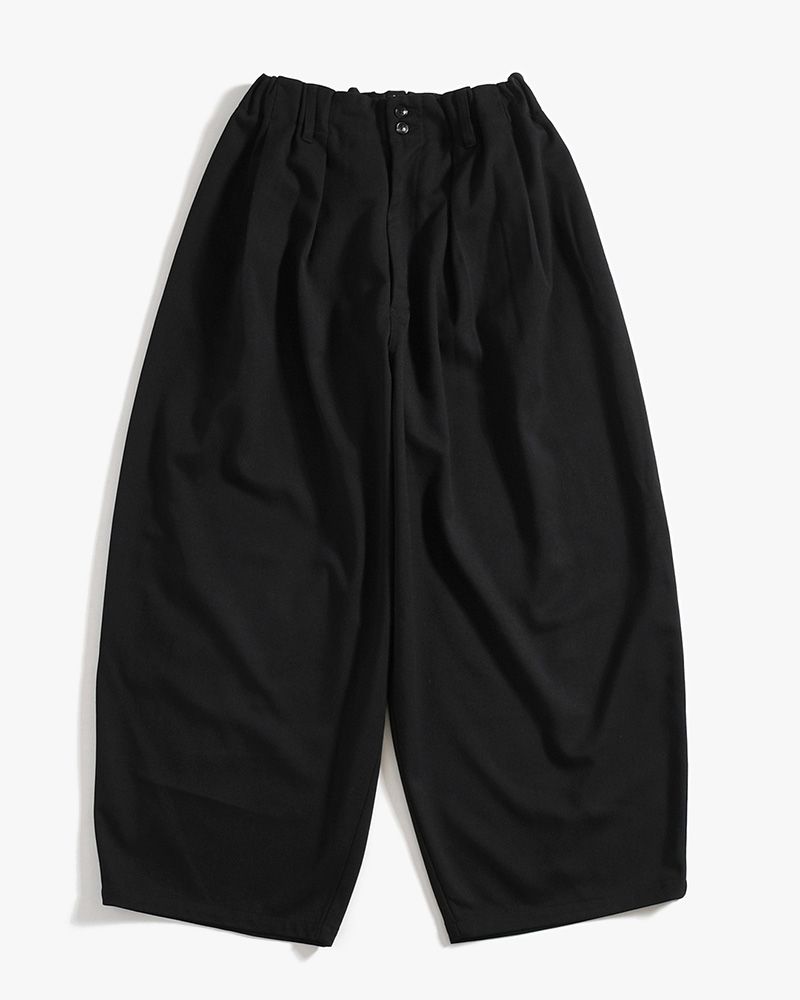 WIDE SLACKS -BLACK-