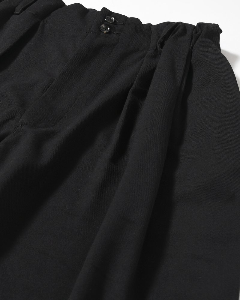 WIDE SLACKS -BLACK-
