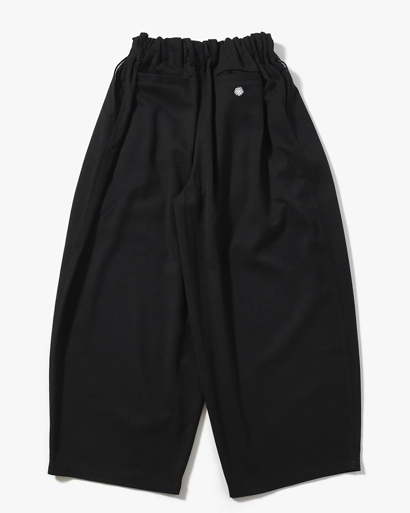 WIDE SLACKS -BLACK-